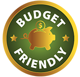 Budget friendly badge