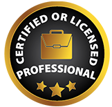 Certified licensed badge