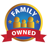Family owned badge
