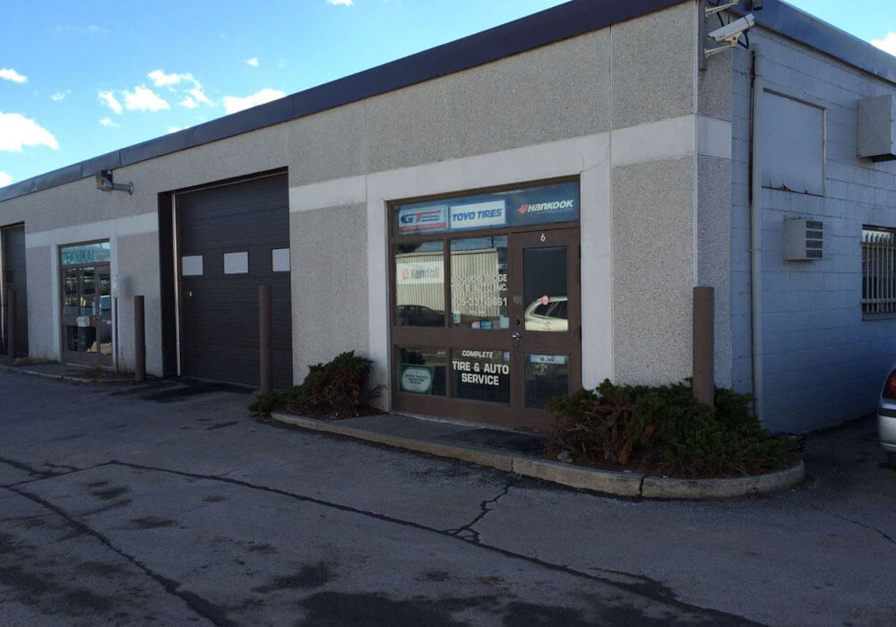Iroquois Ridge Tire & Auto Inc. shop exterior in Oakville